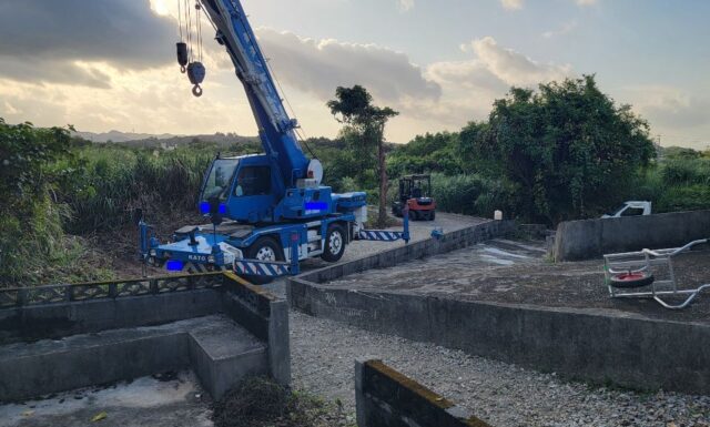 O家之墓連棟新築工事・・・【墓石工事スタート】瀬底島