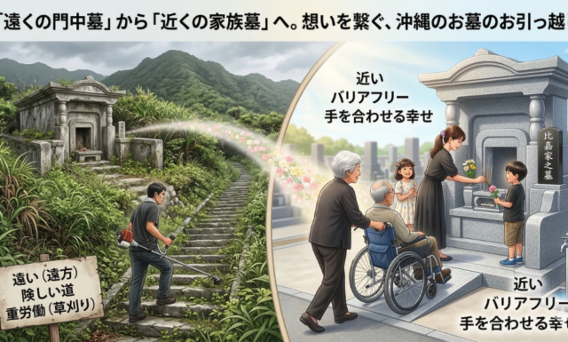 「遠くの門中墓」から「近くの家族墓」へ。想いを繋ぐ、お墓のお引っ越し