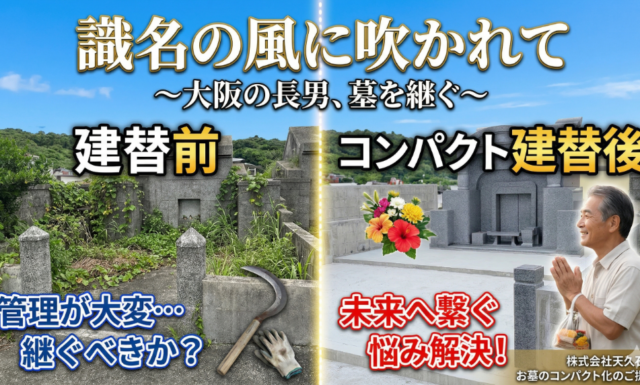 遠く離れても繋がる想い 〜大阪の長男が選んだ「お墓のコンパクト化」という決断〜
