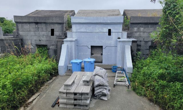那覇市識名霊園にて、S家のお墓改修工事がスタートしました！